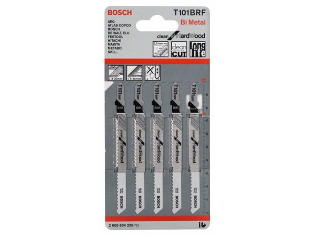 List za vbodno žago Bosch PRO T 101 BRF Clean for Hardwood, BIM, 100mm, 2608634235